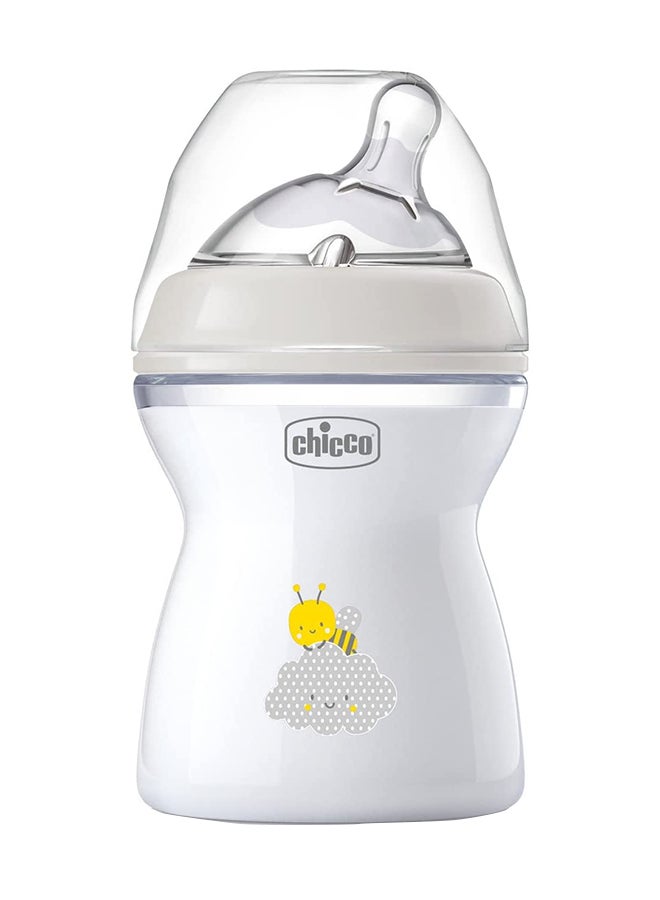 شيكو زجاجة ناتشورال فيلينج سعة 250 مل، تدفق متوسط 2 شهر + سيليكون، محايدة - Image 1