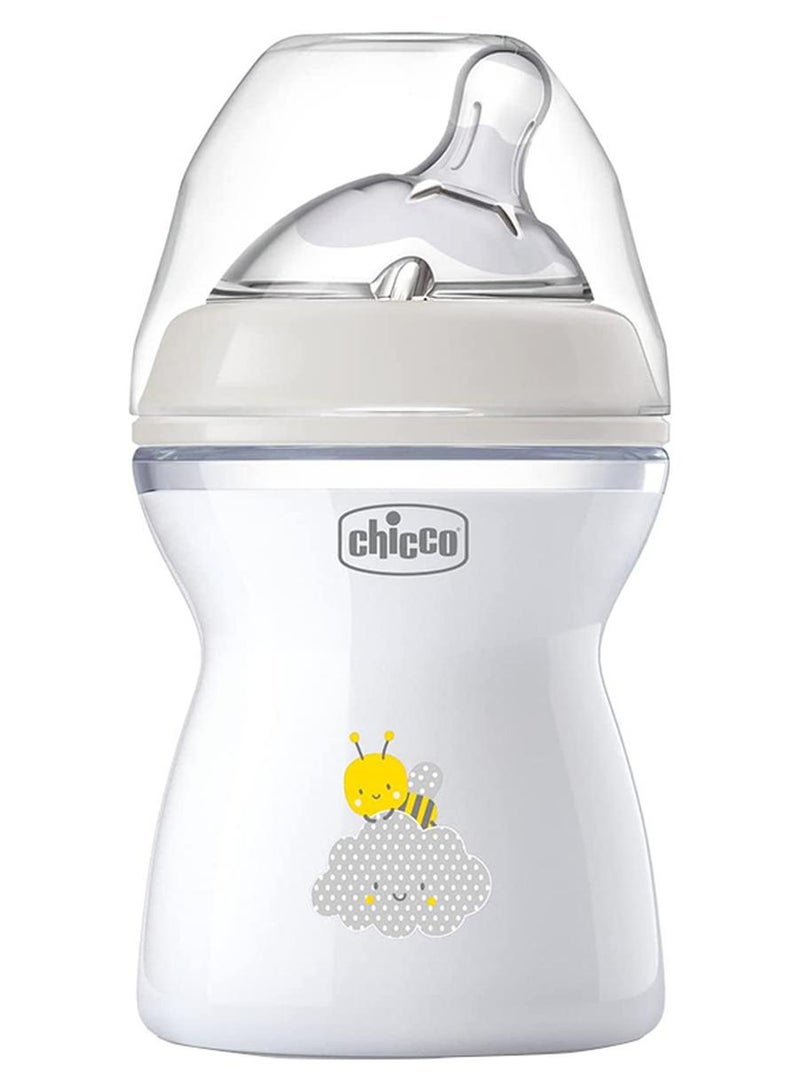 Chicco NaturalFeeling Bottle 250Ml Medium Flow 2M+ Silicone, Neutral - Image 1