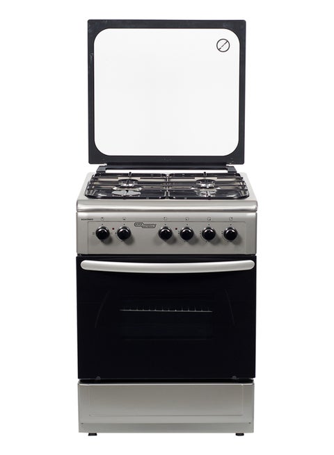 4 Burner Gas Cooker 50 X 50 Cm, Full Safety Stainless Steel Cooker, Automatic Ignition, 1 Year Warranty SGC 5470MSFS Silver