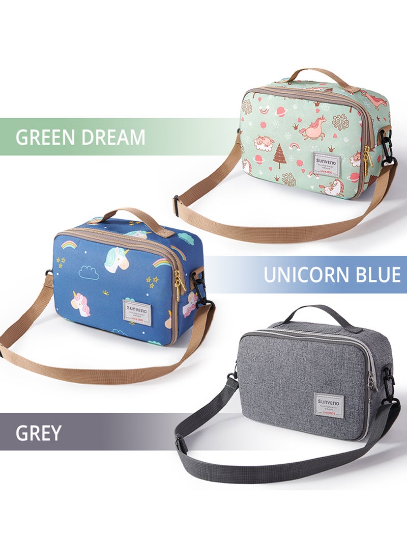 Diaper Changing Clutch With Mat - Green dream