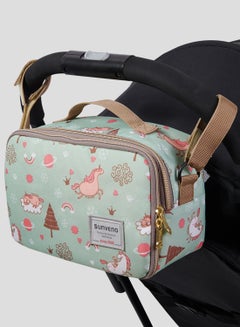 Sunveno Diaper Changing Clutch With Mat - Green dream  - Image 5