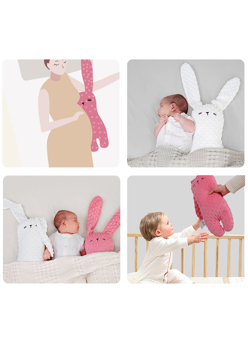 Sunveno - Baby Comforting Rabbit Pillow With High-quality Soft 3D Material - Pink - Image 1