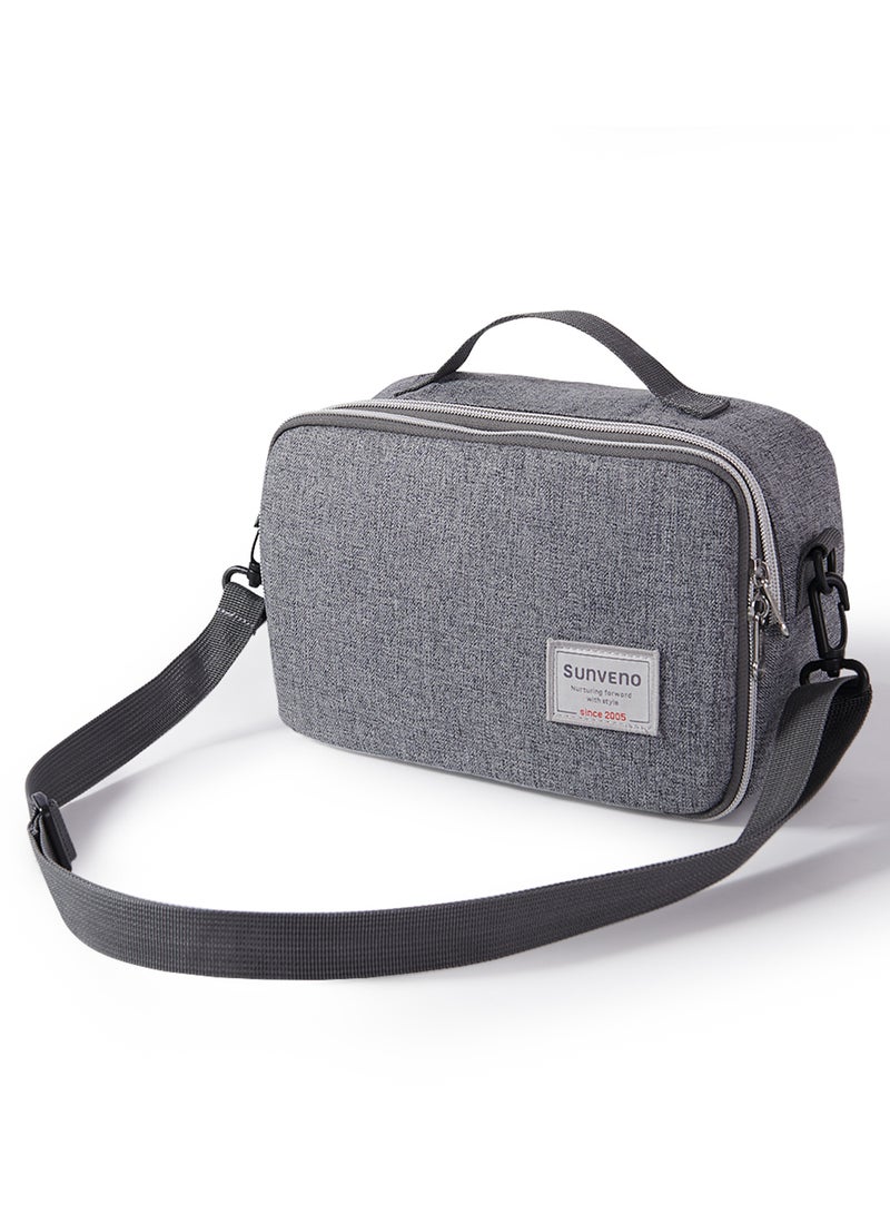 صنفينو حقيبة تغيير الحفاضات مع بساط- لون رمادي - Image 2