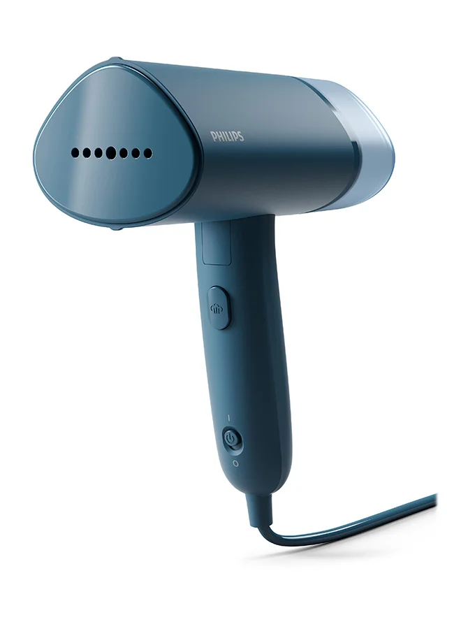 Philips Compact Handheld Steamer 3000 Series - 20g/min Continuous Steam, 2M Cord Length, Compact & Foldable, 100 ml 1000 W STH3000/26 Blue