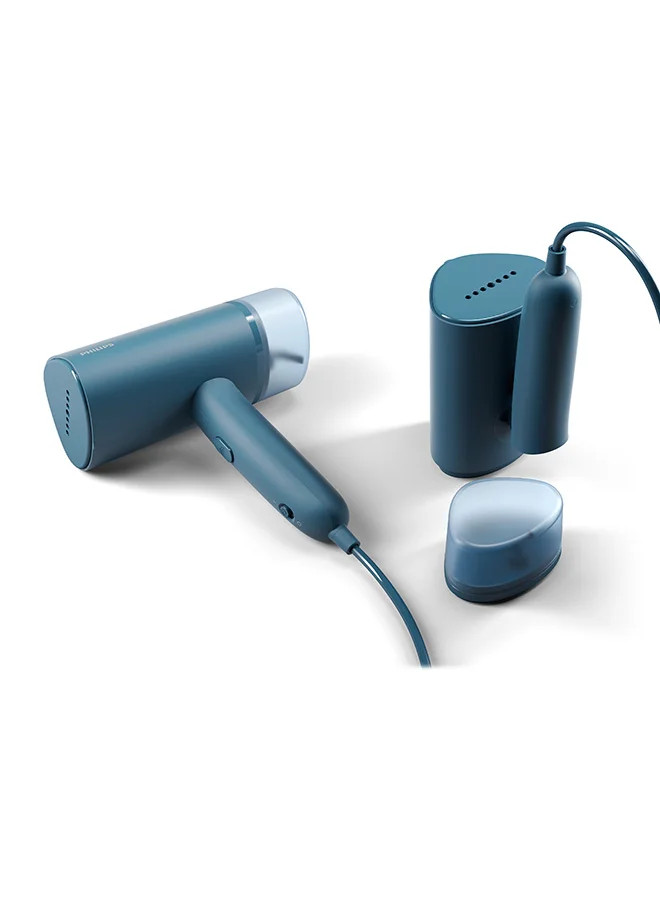 Philips Compact Handheld Steamer 3000 Series - 20g/min Continuous Steam, 2M Cord Length, Compact & Foldable, 100 ml 1000 W STH3000/26 Blue