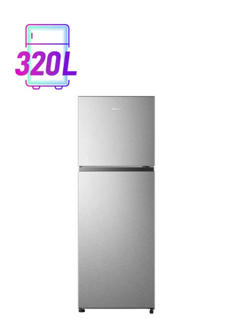 418L Gross/ 320L Net Capacity ,Top Mount Double Door Refrigerator ,Twist Ice Maker, No Frost, Moisture Fresh Crisper, LED Interior Light, Deodorizing Filter, Multi Air Flow RT418N4ASU Silver