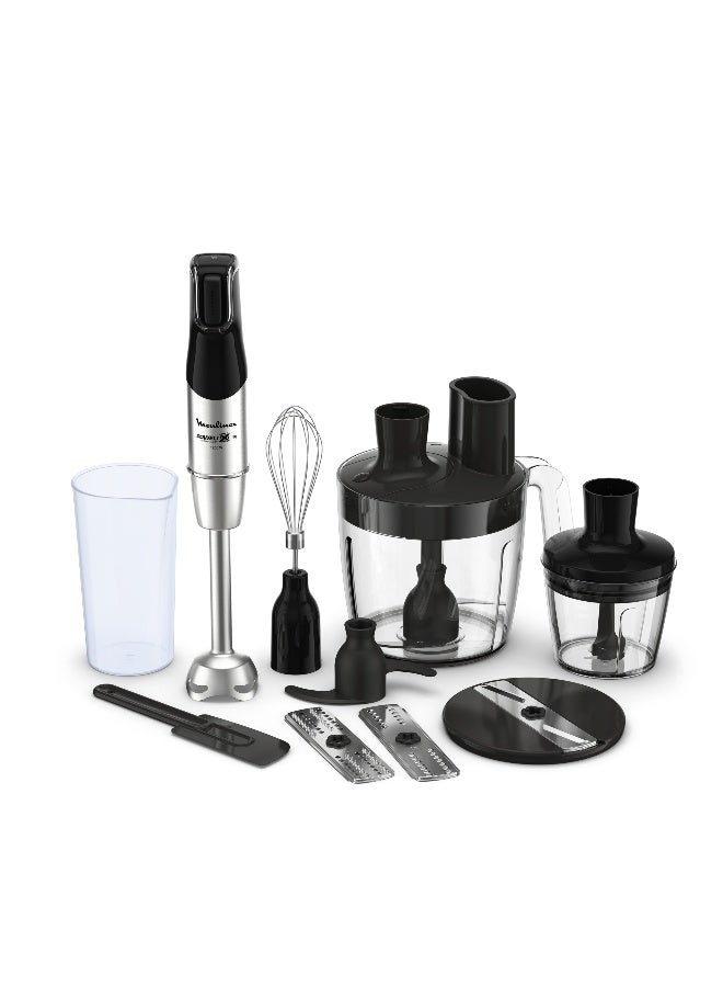 مولينكس خلاط كويك شيف يدوي DD95JD27 فضي/ أسود - Image 1