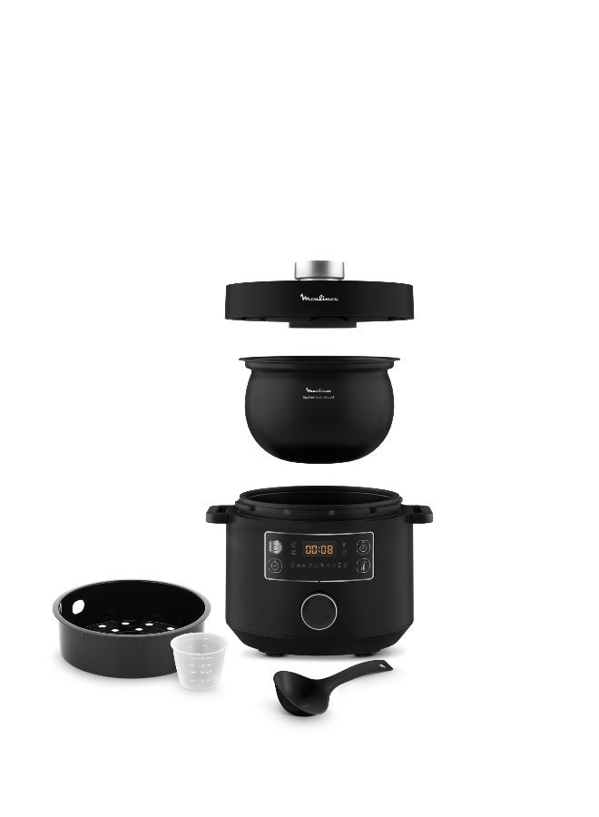 مولينكس محضر الطعام تيربو كويزين ماكسي متعدد الوظائف وشديد السرعة 5 L 1090 W CE753827 أسود - Image 2