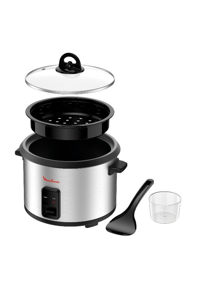 Moulinex Easycook Rice Cooker 1.8 L 700 W MK123D27 Silver/Black - Image 3