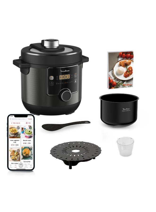 Moulinex Electrical Pressure Cooker | Turbo Cuisine Electric Cooker |  2 Years Warranty 7.5 L 1200 W CE777827 Black - Image 1