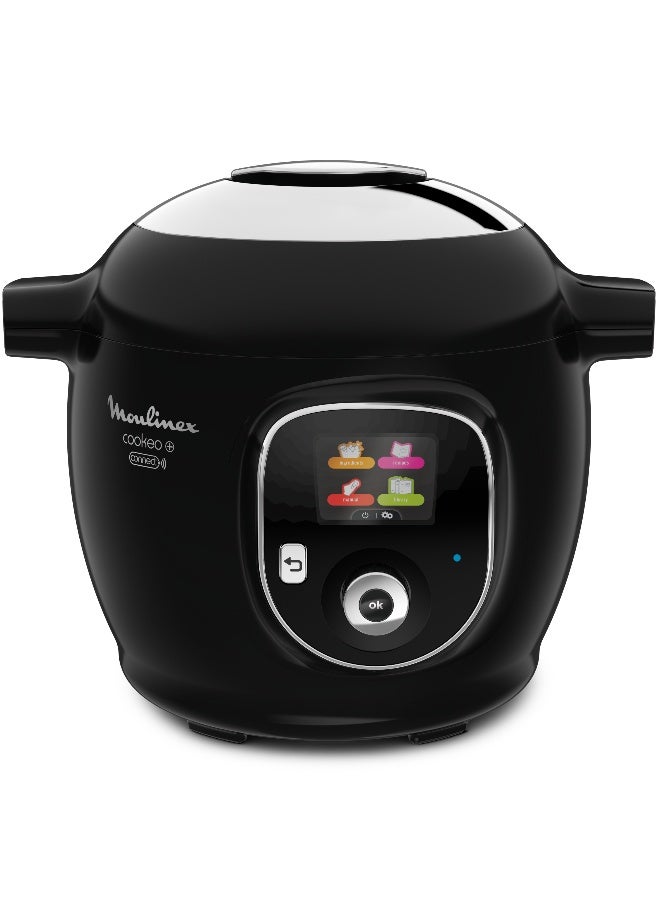 Moulinex Multicooker |Cookeo+ Connect Smart 6L Electric Cooker | 100 Built-in Recipes |Bluetooth-Connected App |  Pressure Cooking | Steaming | Browning | Simmering | Slow Cooking | 2 Years Warranty 6 L 1450 W CE857827 Black - Image 2