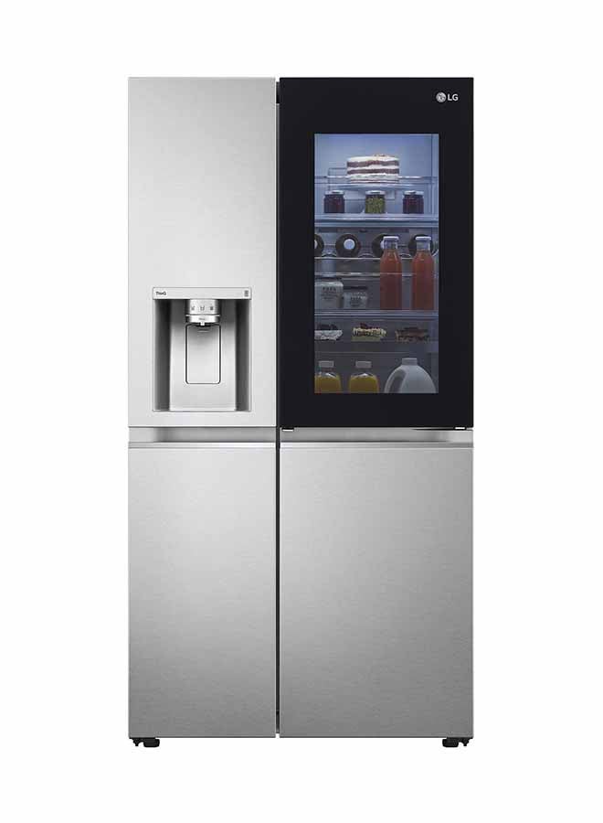 4-Door French Side by Side Refrigerator 14.5Cu.ft, 617 L Freezer 7.2Cu.ft, InstaView, Wifi, Water Dispenser, LS25HVLVLV Platinum Silver - pnsku/N53330042A/45/_/1705419045/e27b972c-4475-4bb6-8892-708e4b455740