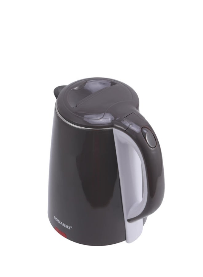 SONASHI 2.0L Cordless Electric Kettle with Boil-Dry Protection | Modern PP Body with Concealed Heating Element | 1500W Fast Boil | Single Push Start/Stop Button | Portable Instant Water Heater & Tea Maker | Sonashi SKT-2012N Grey 2 L 1500 W SKT-2012 White - Image 2