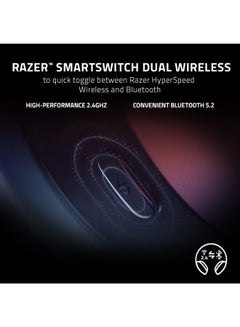 RAZER Barracuda Wireless Gaming & Mobile Headset (PC, Playstation, Switch, Android, iOS): 2.4GHz Wireless + Bluetooth - Integrated Noise-Cancelling Mic - 50mm Drivers - 40 Hr Battery - Black  - Image 3
