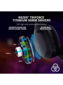 RAZER Barracuda Wireless Gaming & Mobile Headset (PC, Playstation, Switch, Android, iOS): 2.4GHz Wireless + Bluetooth - Integrated Noise-Cancelling Mic - 50mm Drivers - 40 Hr Battery - Black  - Image 4