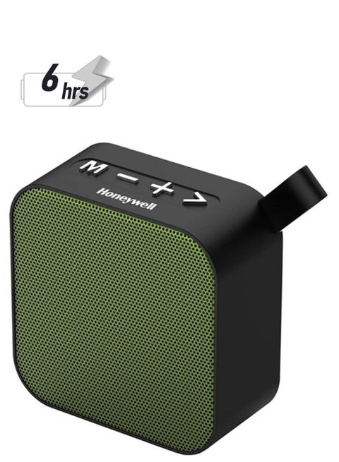 Moxie V100, Portable Speaker with Wireless Bluetooth 5.0 Connectivity, Upto 6 Hours Playtime, TWS Feature and Durable Design Olive Green
