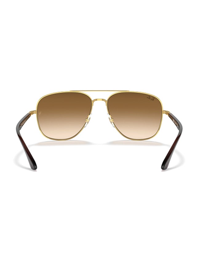Ray-Ban Unisex UV Protection Square Shape Metal Sunglasses RB3683 001/51 56-15 - Lens Size: 56 Mm - Polished Gold - Image 4