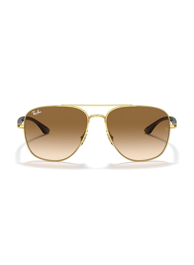 Ray-Ban Unisex UV Protection Square Shape Metal Sunglasses RB3683 001/51 56-15 - Lens Size: 56 Mm - Polished Gold - Image 2