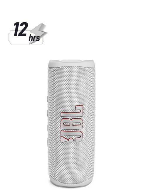 Flip 6 Portable Ip67 Waterproof Speaker With Jbl Original Pro Sound - 2 Way Speaker - Deep Bass - 12H Battery White