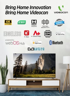 VIDEOCON 65 Inch 4K UHD Powered By LG WebOS Edgeless TV With Magic Remote Dolby Audio And Wall Mount In The Box E65ELWO1100 E65ELWO1100 Black  - Image 2