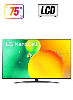 75 Inch TV 4K NANOCell Series 79 NANO Color a5 Gen5 4K Processor HDR10 Pro HGiG, 60HZ - 75NANO796QA Black
