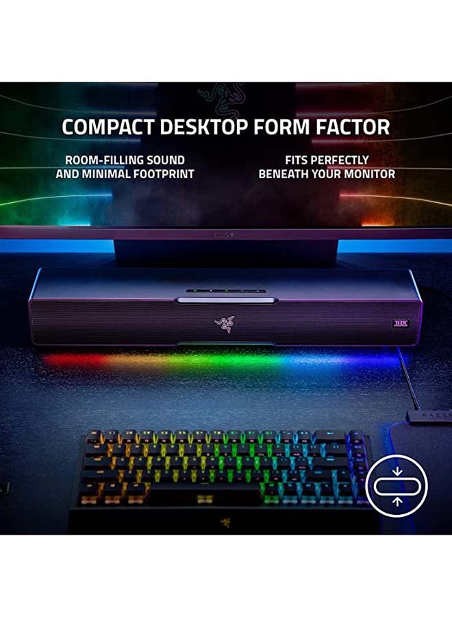 RAZER - Leviathan V2 PC Gaming Soundbar with Subwoofer - Black - Image 1