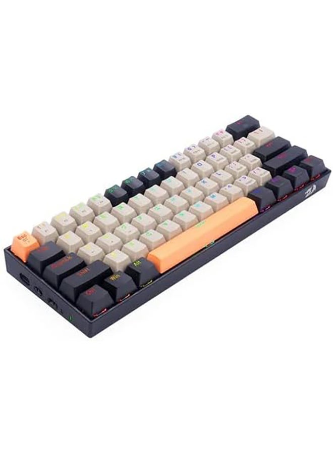 REDRAGON Redragon K530 DRACONIC RGB PRO 60% Wireless 2.4Ghz /Bluetooth/Wired 3-Mode 61 Keys Compact Mechanical Gaming Keyboard – Dust Proof Brown Switches (K530-OG&GY&BK-RGB-PRO)  - Image 2