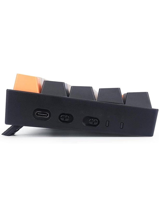 REDRAGON - Redragon K530 DRACONIC RGB PRO 60% Wireless 2.4Ghz /Bluetooth/Wired 3-Mode 61 Keys Compact Mechanical Gaming Keyboard – Dust Proof Brown Switches (K530-OG&GY&BK-RGB-PRO) - Image 1