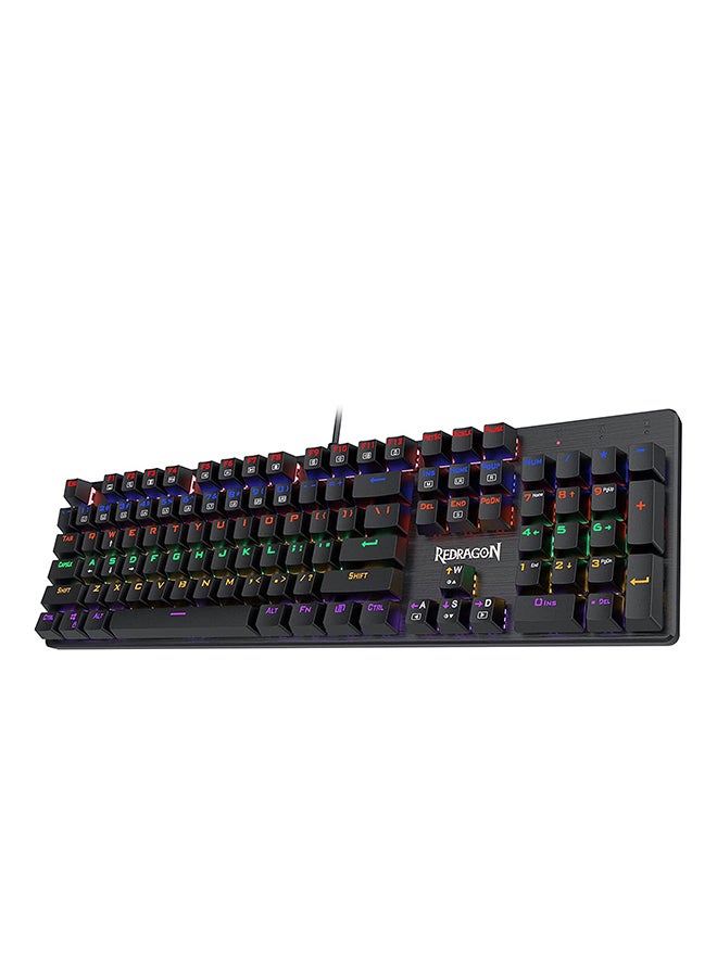 REDRAGON - K608 Valheim Mechanical Gaming Keyboard, Tactile Brown Switch, 104 Keys, LED Rainbow Backlit, Wired Keyboard, Full-Key Rollover, US QWERTY - Image 1