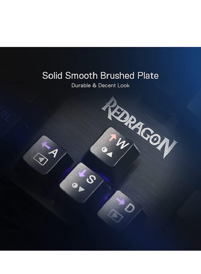 REDRAGON - K608 Valheim Mechanical Gaming Keyboard, Tactile Brown Switch, 104 Keys, LED Rainbow Backlit, Wired Keyboard, Full-Key Rollover, US QWERTY - Image 1