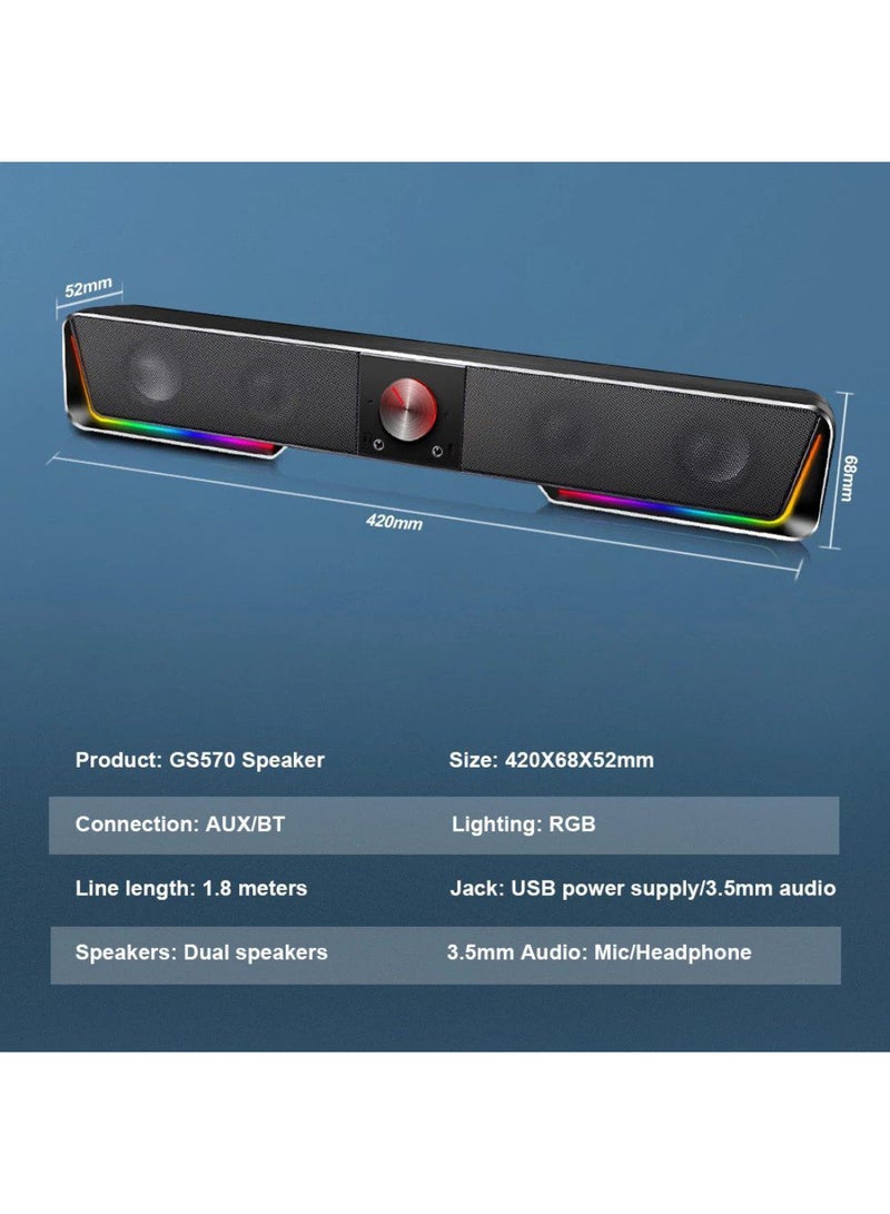 REDRAGON - GS570 Darknets Sound Bar with Dual Speakers - Image 1