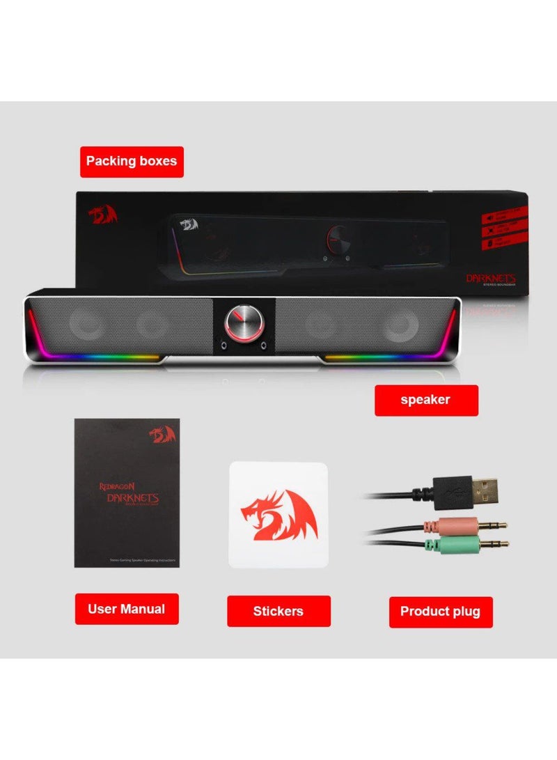 REDRAGON - GS570 Darknets Sound Bar with Dual Speakers - Image 1