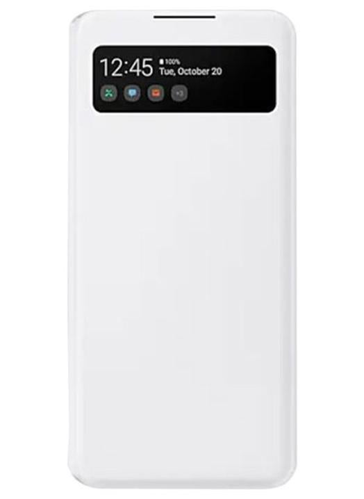 Samsung Smart S View Wallet Cover For Samsung Galaxy A42 White - Image 1