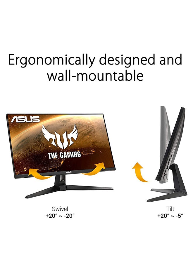 أسوس TUF VG27AQ1A شاشة ألعاب 27 " بوصة (2560x1440) مزوده بتقنية IPS ،WQHD، معدل التحديث 165 هيرتز، سرعة الاستجابة حتى 1 مللي ثانية، متوافقة مع تقنية G-SYNC، معيار HDR10 و 2 منافذ للـ USB أسود - Image 5