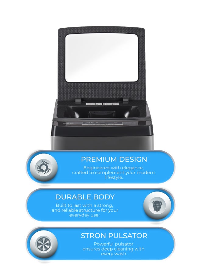 جيباس غسالة أوتوماتيكية بالكامل بتحميل علوي 7 kg 450 W GFWM7909WCXNV أبيض - Image 4