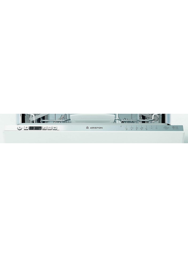 Ariston - Built In 60cm Fully Integrated Dishwasher, 14 Place Setting & 7 Programs, 3 Racks, Inverter Motor With Fast Wash and 3D Zone Wash, Silent Dishwasher, Made In Poland LIC3C26WF Silver - Image 1
