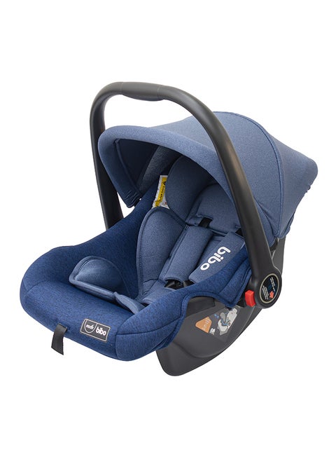 Bibo Baby Carrier Car Seat With Full Body Support Cushion And Multi-Point Adjustable Canopy, 0 - 15 Months, Blue, Upto 13 Kg, Group 0+