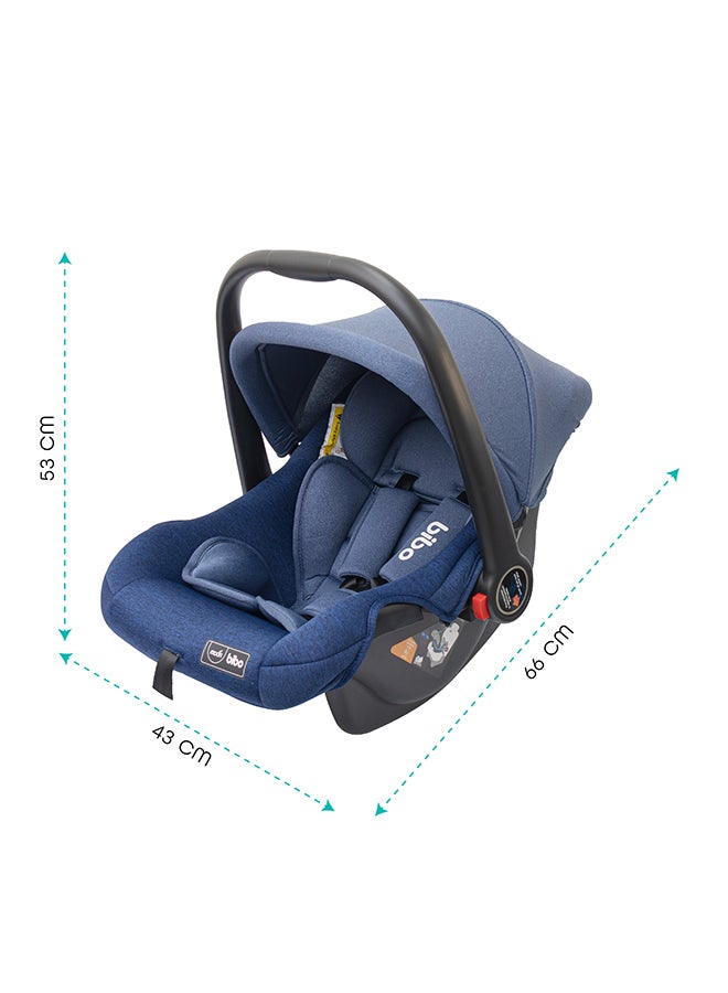 مون حامل أطفال/مقعد سيارة بيبو مع وسادة دعم لكامل الجسم، للأطفال بعمر 0 شهر فأكثر - أزرق - Image 4