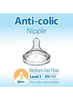 Level 3 Silicone W-N Options+ Anti-Colic Nipple, 2-Pack - pnsku/N53333186A/45/_/1696510959/d939cf63-3352-4534-b8d0-186ea33c84f1