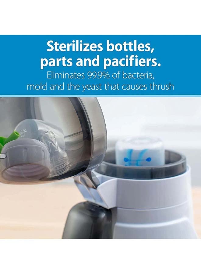 جهاز تعقيم وتدفئة كهربائي لزجاجات الرضاعة والطعام بتصميم فاخر مزود بقابس Type G