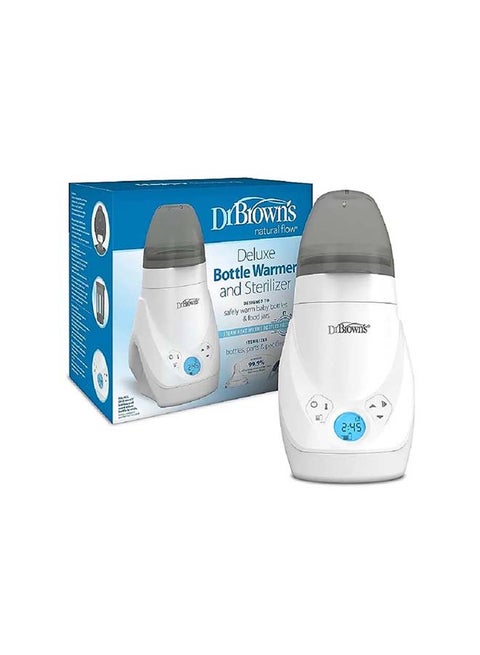 جهاز تعقيم وتدفئة كهربائي لزجاجات الرضاعة والطعام بتصميم فاخر مزود بقابس Type G