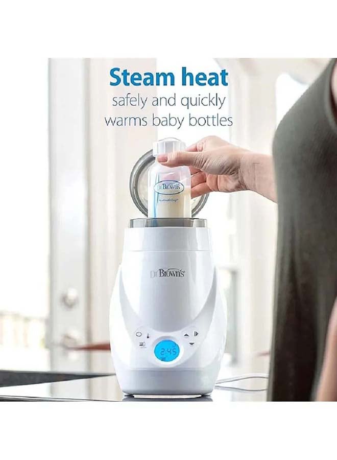 جهاز تعقيم وتدفئة كهربائي لزجاجات الرضاعة والطعام بتصميم فاخر مزود بقابس Type G