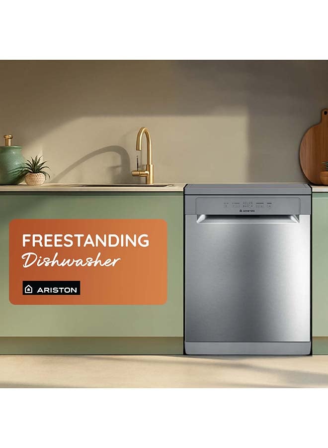 Ariston 13 Place Setting Inox Dishwasher 60cm 12 L LFC2B19XUK Grey - Image 3