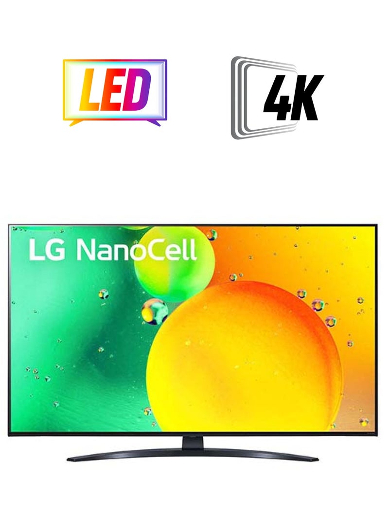 LG Nanocell Tv 65-Inch Cinema Screen Design 4K Active Hdr Webos Smart Ai Thinq Local Dimming (2022) 65NANO796QA Black  - Image 1
