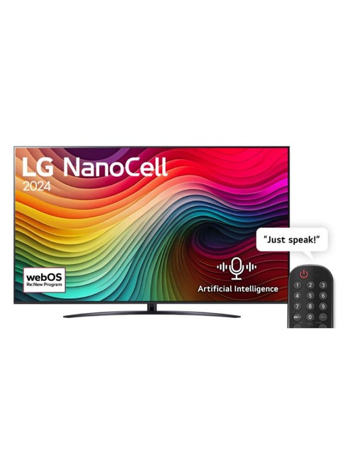 65 Inch NANO84T Series, webOS24, Smart TV AI With Magic Remote 65NANO84T6A 65NANO84T6A Black