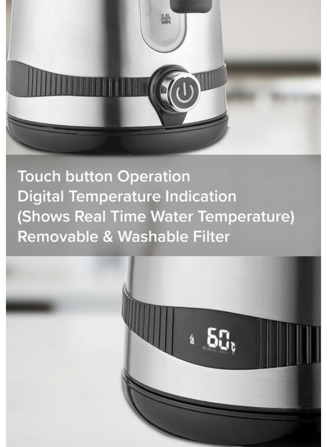 كليكون غلاية كهربائية لاسلكية من الفولاذ المقاوم للصدأ مع حماية من الغليان الجاف - Image 5