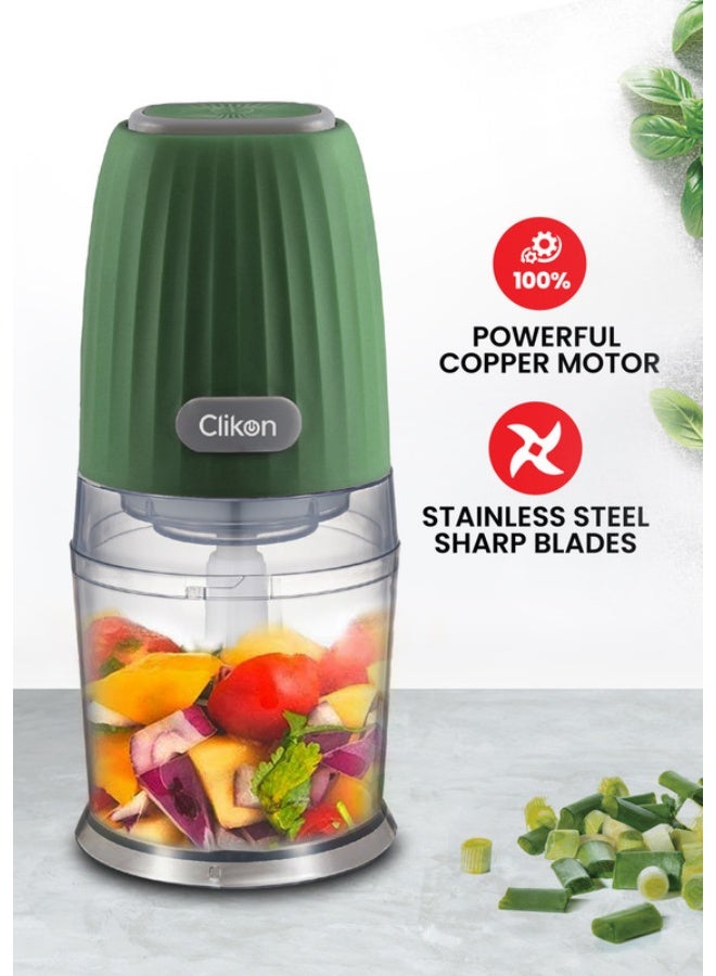 كليكون قطاعة طعام كهربائية تعمل بضغطة واحدة بشفرات من الاستانلس ستيل بتصميم قابل للفصل 600 ml 300 W CK2641 خزامي - Image 2