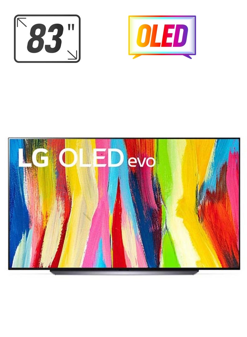 OLED EVO TV 83-Inch C2 series, Cinema Screen Design 4K Cinema HDR WebOS22 With ThinQ AI Pixel Dimming (2022) OLED83C26LA Black - pnsku/N53333444A/45/_/1739967059/abd7d5ce-3950-4599-b687-c93a27b4f36e