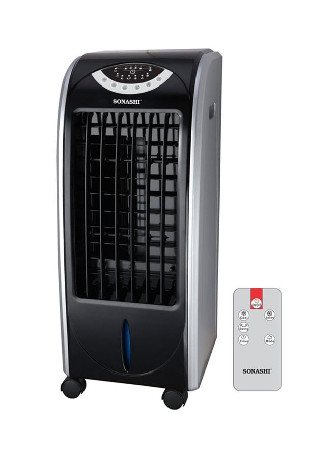 SONASHI - Air Cooler-3 Speeds | 3 Modes: Natural/Sleep/Normal - Remote Control | Large Water Tank Capacity 6L - Honey Comb Paper Filter for Cooling | Easy Movable Cooler 6 L 85 W SAC-202 Black - Image 1