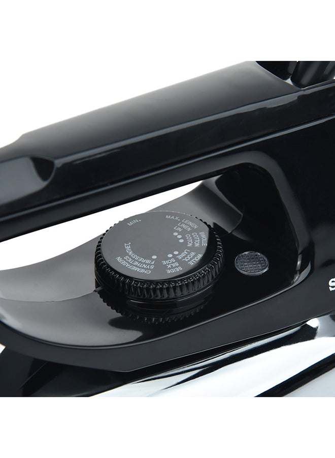 SONASHI Dry Iron - Aluminum Soleplate & Adjustable Thermostat | Easy Temperature Settings with Power On Indicator Light | Perfect for All Types Of Clothes 1200 W SDI-6010 Black - Image 2